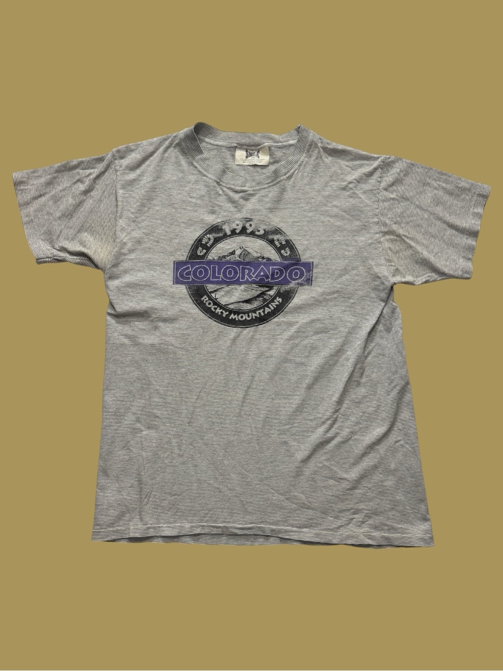 Vintage 90’s Striped Colorado Rockies Tee
